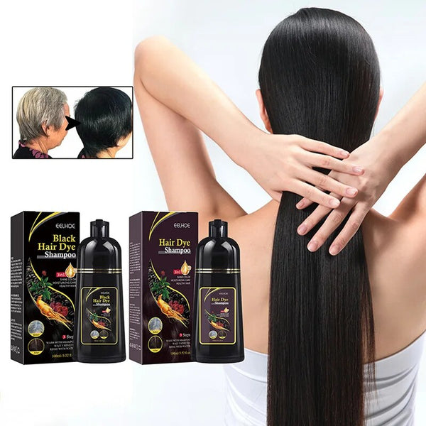 Natural Herbal Hair Dye - Shampoo Universal para Todos os Tipos de Cabelo.